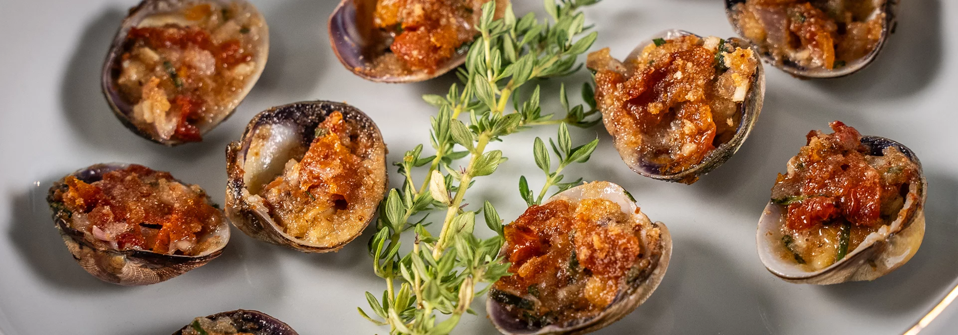 Recette : Palourdes farcies et tomates séchées