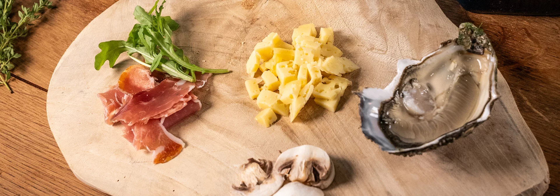 Recette : Raclette d'huîtres et crème d'échalotes