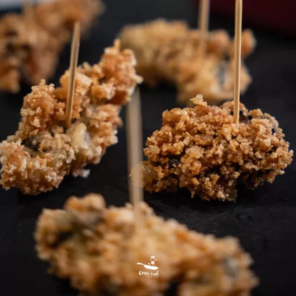 Huîtres Tempura, façon Tapas