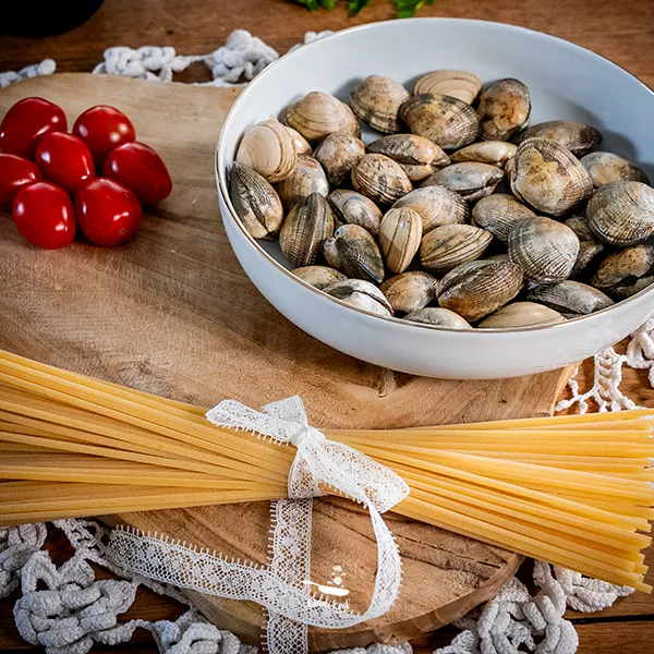 Linguine aux palourdes et tomates cerises