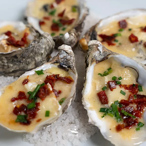 Huîtres Camembert et Chorizo